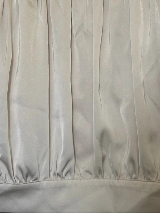 Calvin Klein Cream Short-Sleeve Button-Down Blouse NWT - Picture 14 of 16